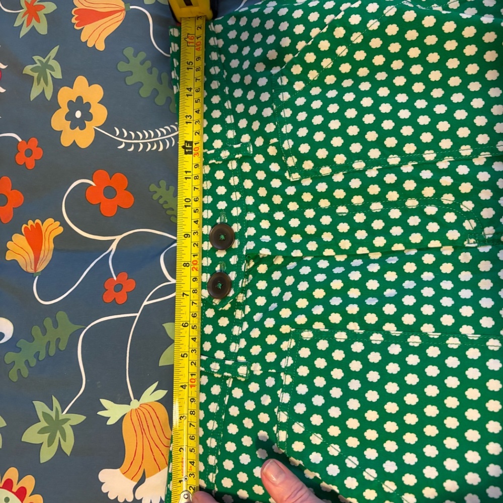 Maeve Green Polka Dot Cropped Pants - Picture 6 of 6